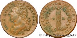 LOUIS XVI (MONARQUE CONSTITUTIONNEL)  12 deniers dit  au faisceau , type FRANÇOIS 1792 Paris