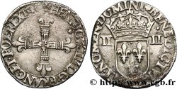 HENRI III Quart d&nbsp;écu, croix de face n.d. Nantes