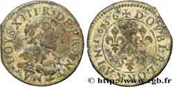 LOUIS XIII LE JUSTE Double lorrain, type 9 1636 Stenay TB/TB+