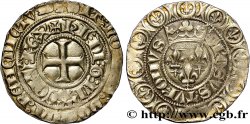 CHARLES VI LE FOU OU LE BIEN AIMÉ Gros aux lis sous une couronne ou grosus turonus n.d. Tournai