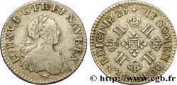 LOUIS XV DIT LE BIEN AIMÉ Huitième d’écu à la croix fleurdelisée couronnée et aux huit L 1725 Paris