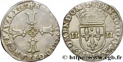 HENRI IV LE GRAND Quart d&nbsp;écu, croix feuillue de face 1601 Bayonne TTB/TTB+