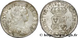 LOUIS XV  THE WELL-BELOVED  Écu dit  de France-Navarre  1718 Lille AU/AU