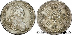 LOUIS XV  THE WELL-BELOVED  Écu à la croix fleurdelisée couronnée et aux huit L 1724 Paris XF/AU