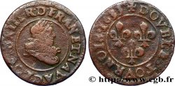 LOUIS XIII  Double tournois, type 8 1633 Lyon