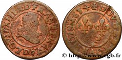LOUIS XIII  Double tournois, type 8 1634 Lyon
