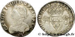 CHARLES IX Teston, 2e type 1566 Toulouse TB+/TTB