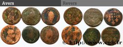 LOUIS XIV  THE SUN KING  Lot de six liards n.d. Ateliers divers
