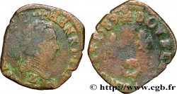 HENRI III Double tournois, 2e type du Dauphiné 1589 Grenoble TB+/TB