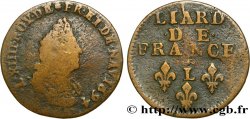 LOUIS XIV LE GRAND OU LE ROI SOLEIL Liard, 3e type, buste âgé 1694 Lille