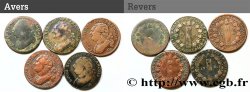 LOTTE Lot de cinq pièces de 12 deniers dit &nbsp;au faisceau&nbsp;, type FRANCOIS n.d. s.l.