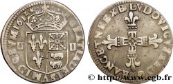 LOUIS XIII LE JUSTE Quart d&nbsp;écu de Béarn 1612 Pau TTB