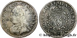 LOUIS XV THE BELOVED Vingtième d’écu aux branches d’olivier, buste habillé 1727 Tours VF