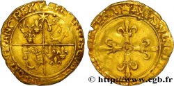 FRANCOIS I Écu d or au soleil du Dauphiné, 1er type n.d. Crémieu q.BB