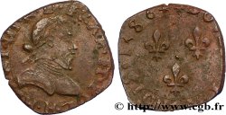 HENRI III Double tournois, 2e type de La Rochelle 1586 La Rochelle TTB