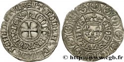 CHARLES VI LE FOU OU LE BIEN AIMÉ Gros aux lis sous une couronne ou grosus turonus 3/11/1413 Rouen