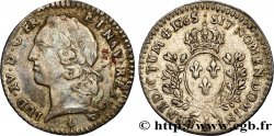 LOUIS XV DIT LE BIEN AIMÉ Vingtième d écu aux branches d’olivier, tête ceinte d’un bandeau 1765 Paris