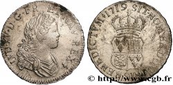 LOUIS XV  THE WELL-BELOVED  Demi-écu de Navarre 1719 Reims VF