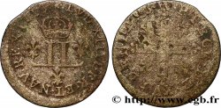 LOUIS XIV  THE SUN KING  XV deniers aux 2 L couronnées 1713 Metz