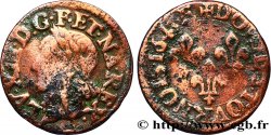 LOUIS XIII LE JUSTE Double tournois, type de Warin 1643 Tours