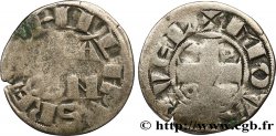 PHILIPPE II DIT &nbsp;PHILIPPE AUGUSTE&nbsp; Denier parisis n.d. Montreuil-sur-Mer TB