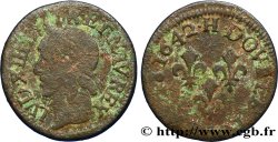 LOUIS XIII LE JUSTE Double tournois, type de Warin 1642 La Rochelle