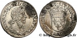 LOUIS XIII LE JUSTE Douzième d&nbsp;écu, buste drapé et cuirassé (2e buste de Jean Warin) 1643 Paris, Monnaie du Louvre TTB+