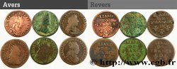 LOUIS XIV  THE SUN KING  Lot de six liards n.d. Ateliers divers