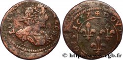 LOUIS XIII LE JUSTE Double tournois 1637 Vallée du Rhône