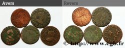 LOTS Lot de 5 doubles tournois de Louis XIII n.d. s.l. B+