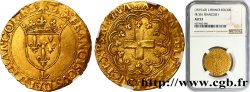 FRANCOIS I Écu d or à la croisette, 1er type n.d. Bayonne AU/XF