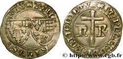 HENRY VI DE LANCASTRE - ROI DE FRANCE (1422-1453) - ROI D ANGLETERRE (1422-1461) et (1470-1471) Petit blanc aux écus 04/06/1423 Rouen