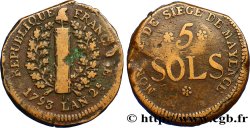 SIEGE OF MAINZ 5 sols 1793 Mayence