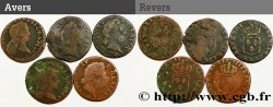 LOUIS XV  THE WELL-BELOVED  Demi-sol, lot de 5 ex. n.d. s.l.