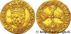 CHARLES VII  THE WELL SERVED  Demi-écu d or à la couronne ou demi-écu neuf 18/05/1450 Paris