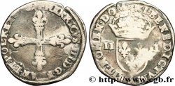 HENRI III Quart d&nbsp;écu, croix de face n.d. Paris