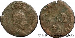 HENRI III Denier tournois, 1er type du Dauphiné 1578 Grenoble