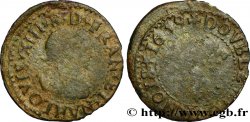 LOUIS XIII LE JUSTE Double tournois, 15e type de La Rochelle 1639 La Rochelle