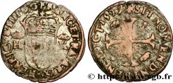 HENRI IV LE GRAND Douzain aux deux H couronnées, 9ème type 1593 Clermont-Ferrand