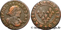 LOUIS XIII LE JUSTE Double tournois 1640 Vallée du Rhône