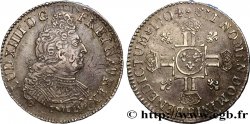 LOUIS XIV LE GRAND OU LE ROI SOLEIL Demi-écu aux huit L, 2e type 1704 Dijon