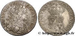 LOUIS XV THE BELOVED Écu dit  de France-Navarre  1718 Lyon