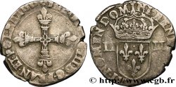 HENRY III Quart d écu, croix de face 1585 s.l.