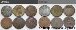 LOUIS XVI Sols dits  à l écu , lot de 6 ex. n.d. Ateliers divers