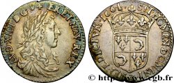 LOUIS XIV  THE SUN KING  Douzième d écu de Dauphiné, portrait apollinien 1661 Grenoble XF