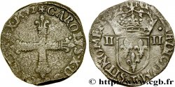 CHARLES X, CARDINAL DE BOURBON Quart d&nbsp;écu, croix de face 1592 Nantes