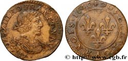 LOUIS XIII LE JUSTE Double tournois 1640 Vallée du Rhône