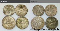 HENRI II Douzain aux croissants, lot de 4 ex. n.d. Ateliers divers