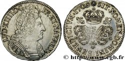 LOUIS XIV LE GRAND OU LE ROI SOLEIL Écu aux trois couronnes 1709 Reims