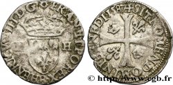 HENRI III Douzain aux deux H, 3e type 1587 Rouen